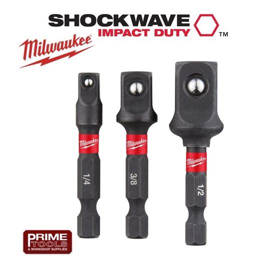 1/4" Hex Socket Adaptor Set 3pc